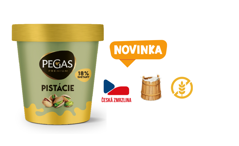 Pegas Premium Pistácie kelímek